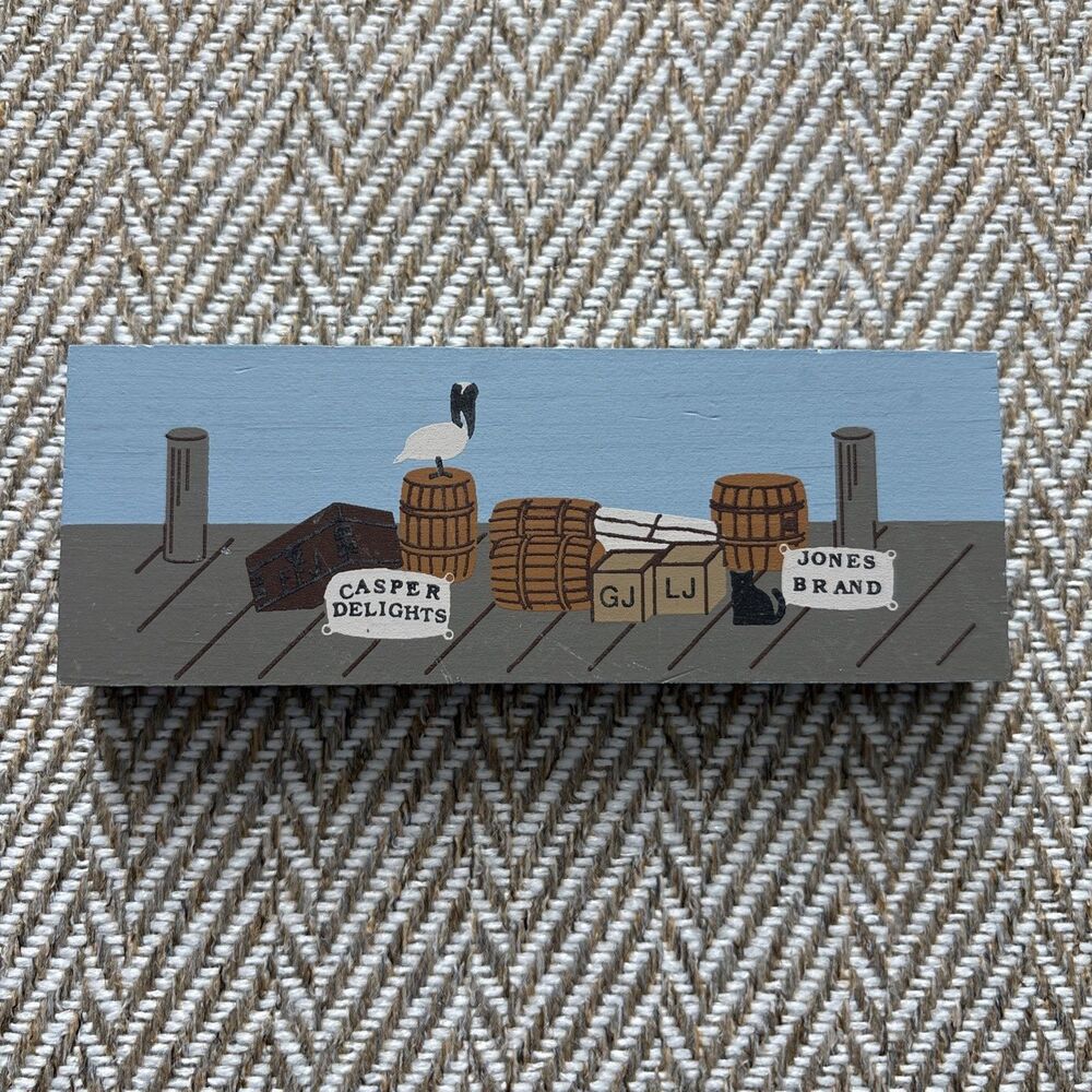 The Cat’s Meow Village 1994 Caspers Delight and Jones Delight Dock Shelf Sitter‎